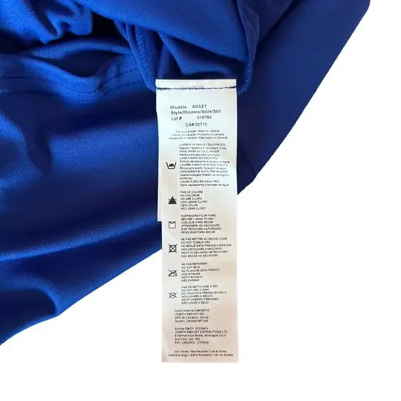 Joseph Ribkoff Royal Blue Sheath Dress Studded Cocktail Wedding 10 - Picture 7 of 8